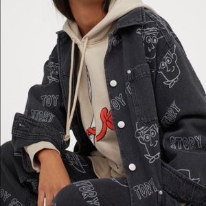 H&M Toy Story Black Oversized Jean Denim Jacket